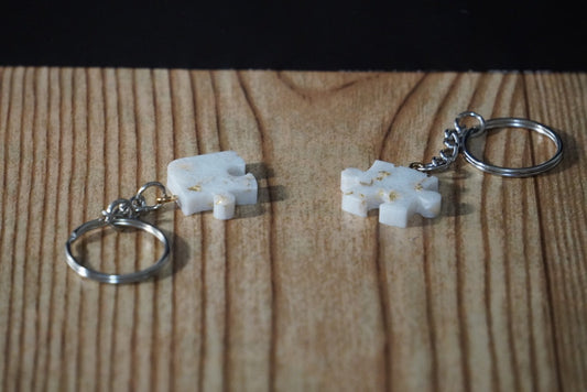 Puzzle Pieces Keychain Set